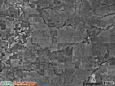 Liberty township, Kansas satellite photo by USGS