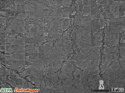 Holland township, Kansas satellite photo by USGS