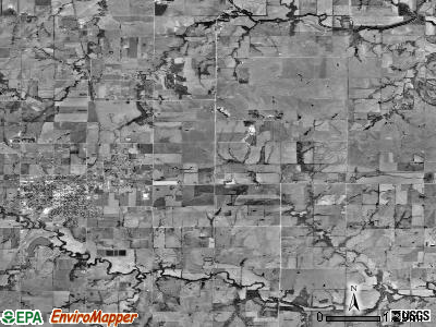 Superior township, Kansas satellite photo by USGS