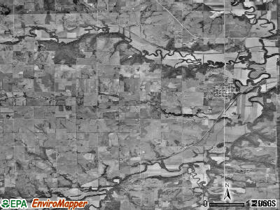 Agency township, Kansas satellite photo by USGS