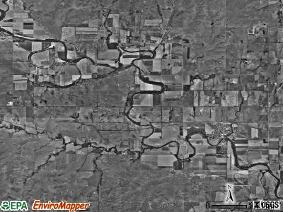 Marquette township, Kansas satellite photo by USGS