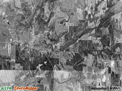 Cargile township, Arkansas satellite photo by USGS