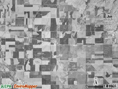 Green Garden township, Kansas satellite photo by USGS