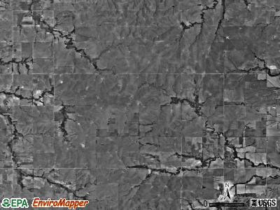 Bonaville township, Kansas satellite photo by USGS