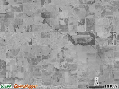 North Homestead township, Kansas satellite photo by USGS