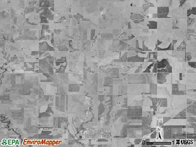 Independent township, Kansas satellite photo by USGS