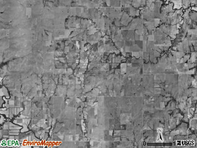 Barclay township, Kansas satellite photo by USGS