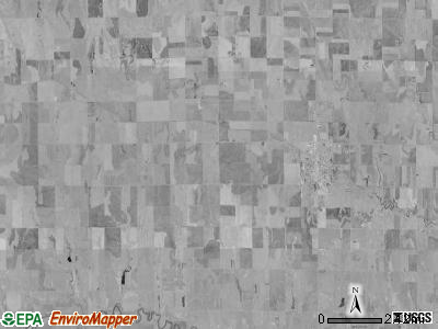 La Crosse-Brookdale township, Kansas satellite photo by USGS