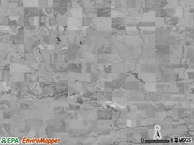 Lone Star township, Kansas satellite photo by USGS