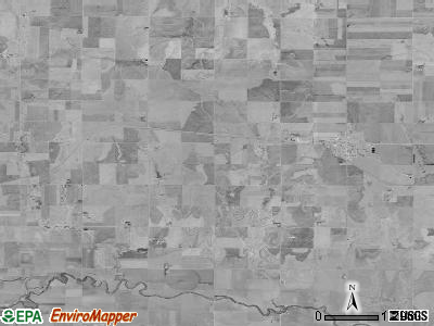 Pioneer township, Kansas satellite photo by USGS