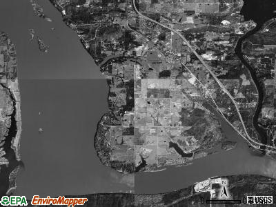 Howell township, Arkansas satellite photo by USGS