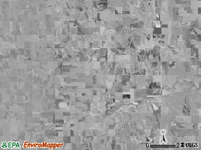 Bazine township, Kansas satellite photo by USGS