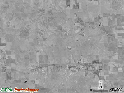 Eden township, Kansas satellite photo by USGS