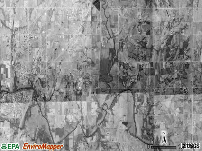 Valley township, Kansas satellite photo by USGS