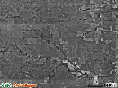 South Sharps Creek township, Kansas satellite photo by USGS