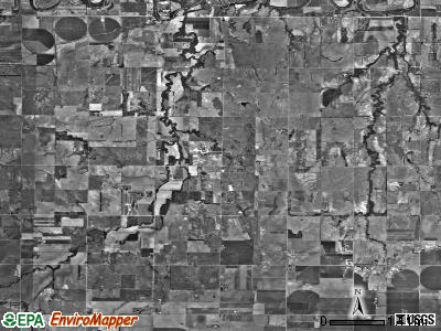 Harper township, Kansas satellite photo by USGS