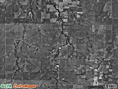Battle Hill township, Kansas satellite photo by USGS