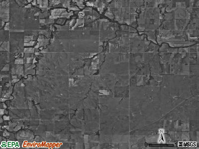 Moore township, Kansas satellite photo by USGS
