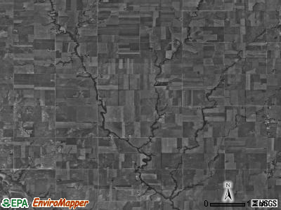 Clark township, Kansas satellite photo by USGS