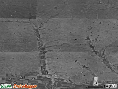 Strong township, Kansas satellite photo by USGS
