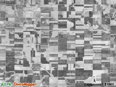 Farmer township, Kansas satellite photo by USGS