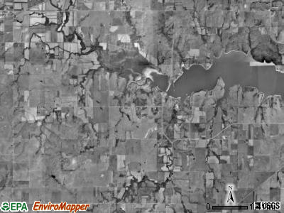 Arvonia township, Kansas satellite photo by USGS