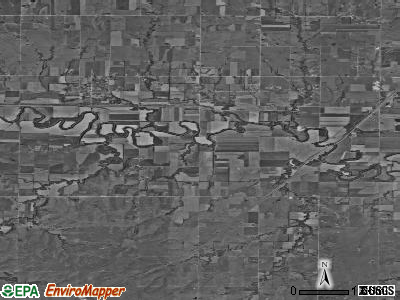 Pike township, Kansas satellite photo by USGS