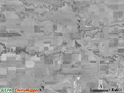 Buffalo township, Kansas satellite photo by USGS