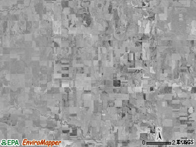 Highpoint township, Kansas satellite photo by USGS