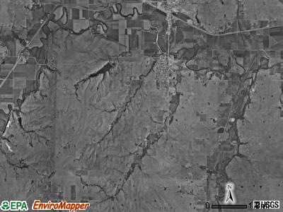 Falls township, Kansas satellite photo by USGS