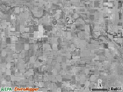 Comanche township, Kansas satellite photo by USGS