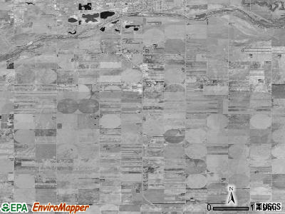 South Bend township, Kansas satellite photo by USGS