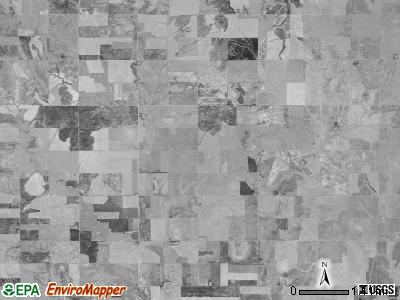 Shiley township, Kansas satellite photo by USGS