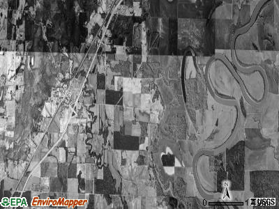 Russell township, Arkansas satellite photo by USGS