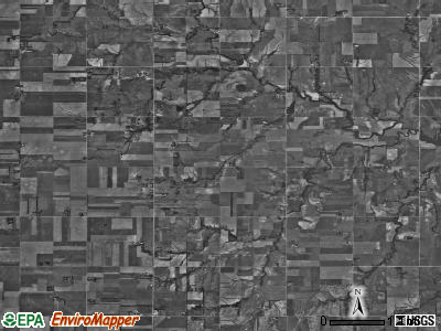 Menno township, Kansas satellite photo by USGS