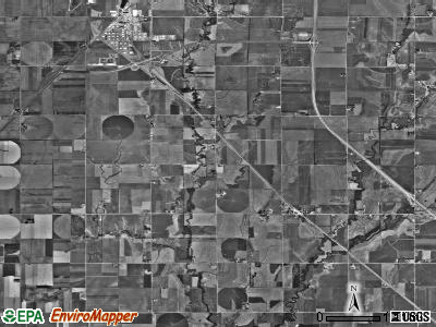 King City township, Kansas satellite photo by USGS