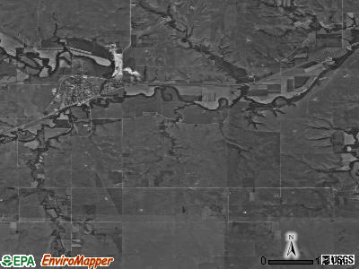 Doyle township, Kansas satellite photo by USGS