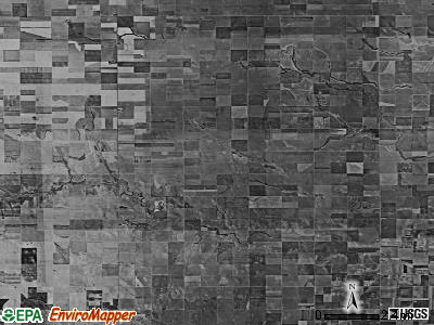 East Hibbard township, Kansas satellite photo by USGS