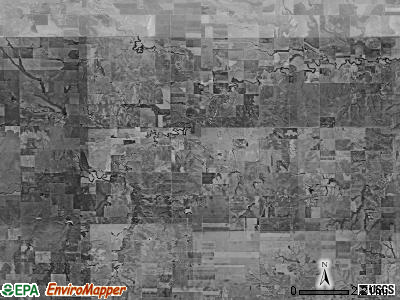 North Roscoe township, Kansas satellite photo by USGS