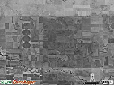 Morton township, Kansas satellite photo by USGS