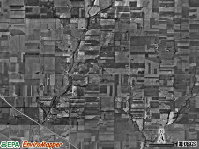 Meridian township, Kansas satellite photo by USGS