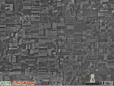 West Branch township, Kansas satellite photo by USGS