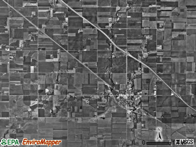 Mound township, Kansas satellite photo by USGS