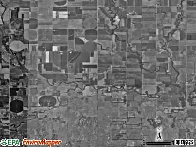 Alta township, Kansas satellite photo by USGS