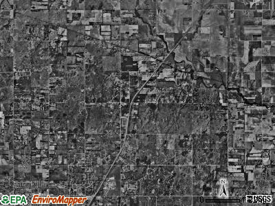 Medora township, Kansas satellite photo by USGS