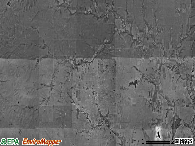 Madison township, Kansas satellite photo by USGS