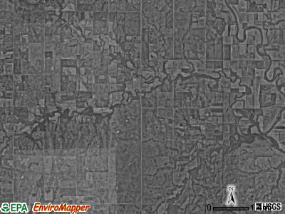 Neosho township, Kansas satellite photo by USGS