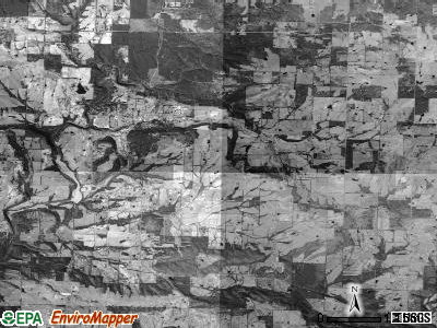 Kentucky township, Arkansas satellite photo by USGS