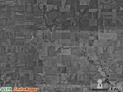 Fairmount township, Kansas satellite photo by USGS