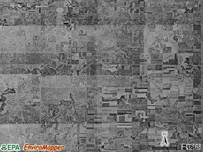 Sterling township, Kansas satellite photo by USGS